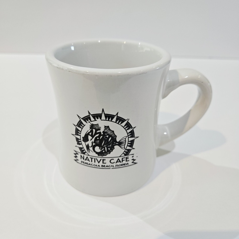 Native Cafe Pensacola Beach Florida Restaurant Ware Diner Coffee Cup Mug Heavy